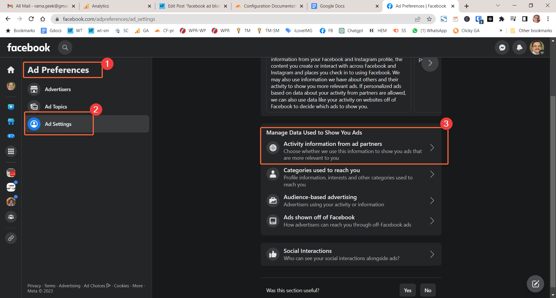 The Ultimate Guide to Facebook Ad Blockers - How to Block Ads 1 facebook ad settings