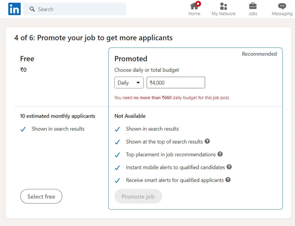 Cost to Post a Job On LinkedIn - Pricing, Benefits and Budgeting 7 Linkedin Job Posting Cost Minimum
