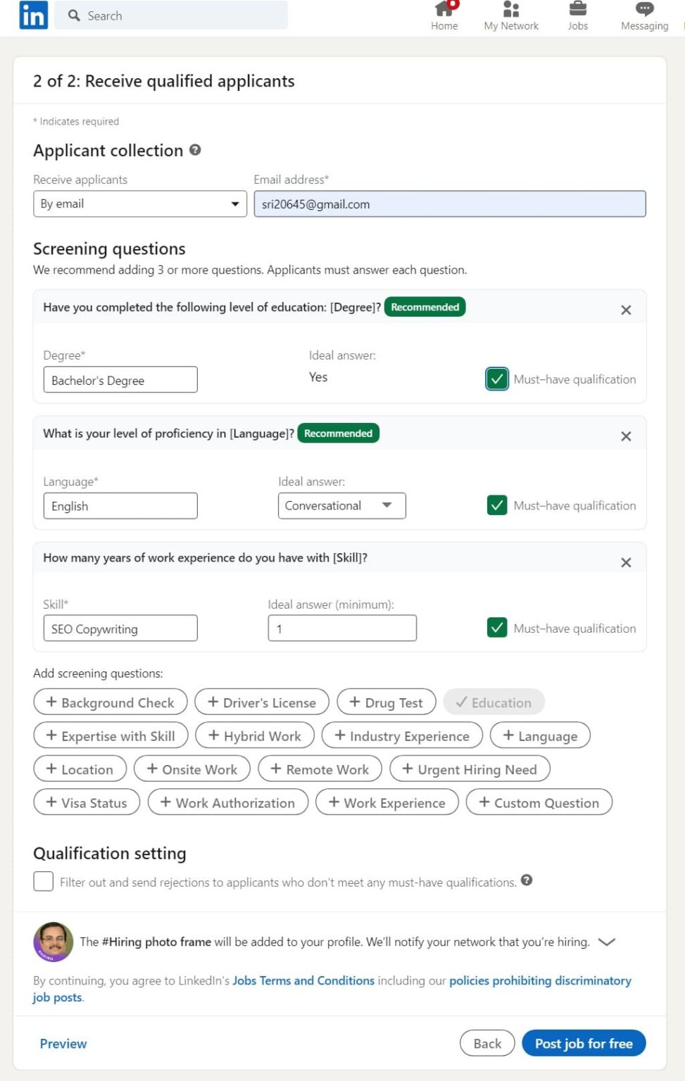 Pricing and Budget of LinkedIn Job Posting Cost 7 Steps