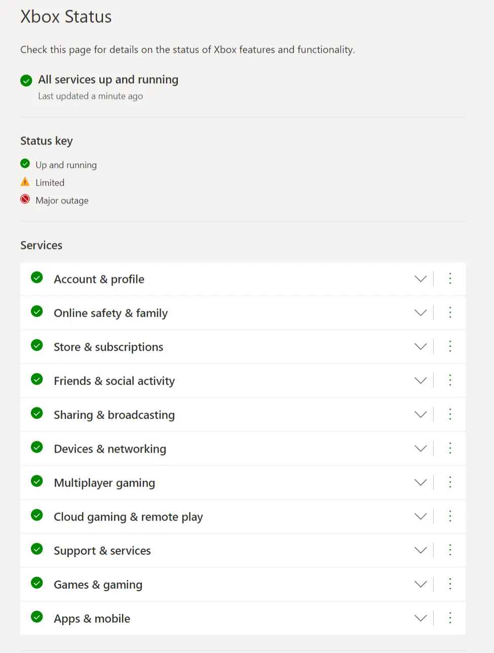 xbox live status