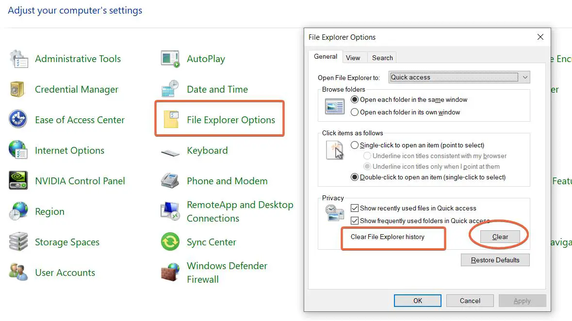 Fix Windows Explorer Keep Crashing - File Explorer in Windows 11/10 7 Clear File Explorer History Windows 10