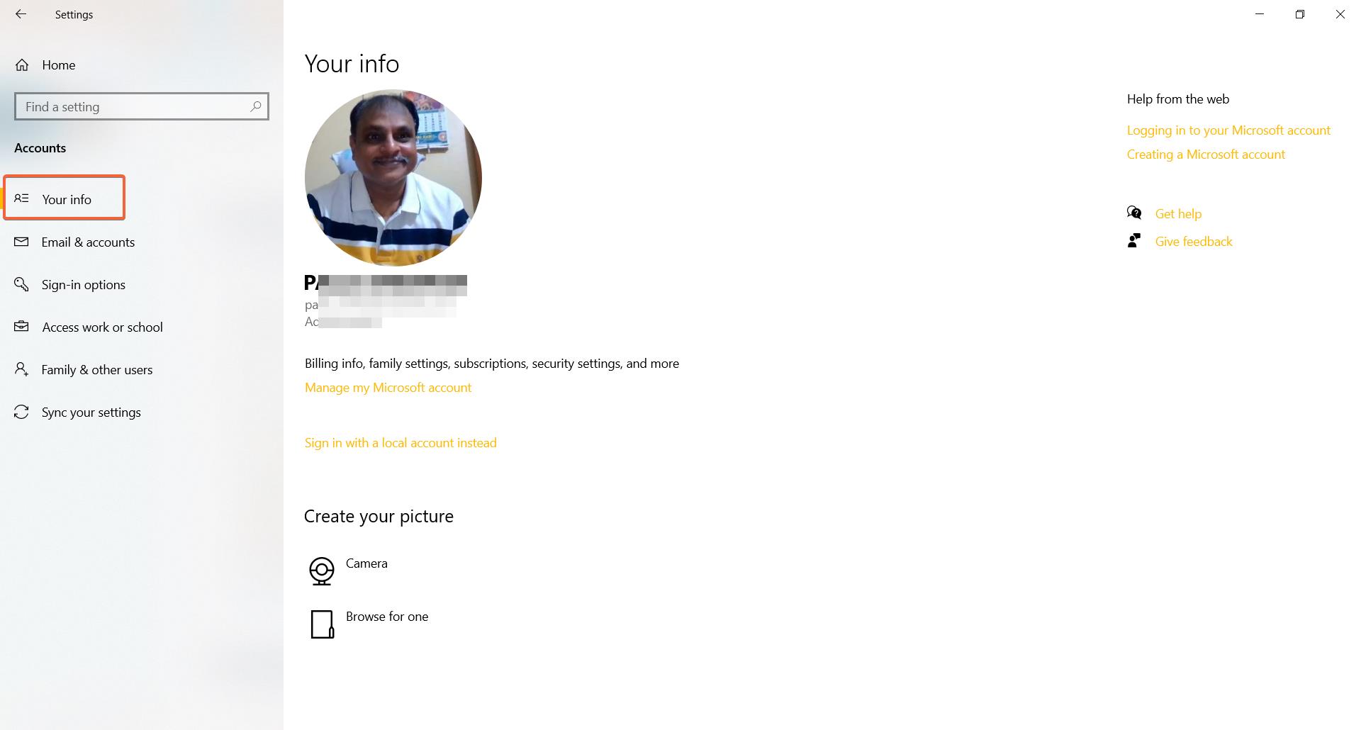 how to make a new profile windows 10