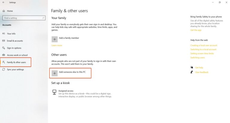 Create New Profile Windows 10 – Microsoft or Local Account
