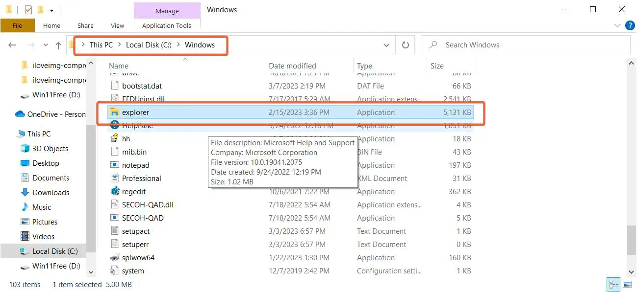 Fix Windows Explorer Keep Crashing - File Explorer in Windows 11/10 2 Explorer.exe Folder Windows