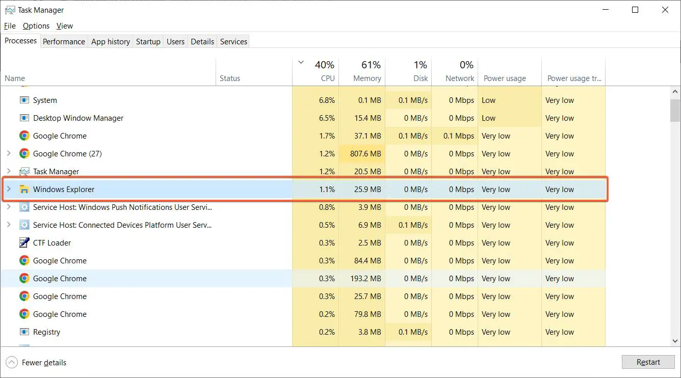 Fix Windows Explorer Keep Crashing - File Explorer in Windows 11/10 1 Restart Windows Explorer Suspended Process