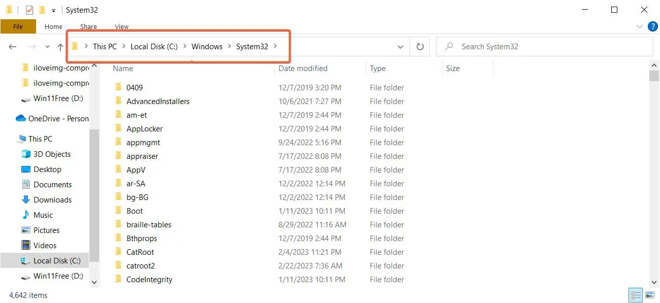 Fix Windows Explorer Keep Crashing - File Explorer in Windows 11/10 3 System32 Folder