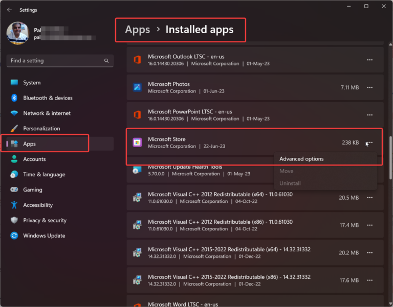How to fix Microsoft App Store download stuck on update or install?