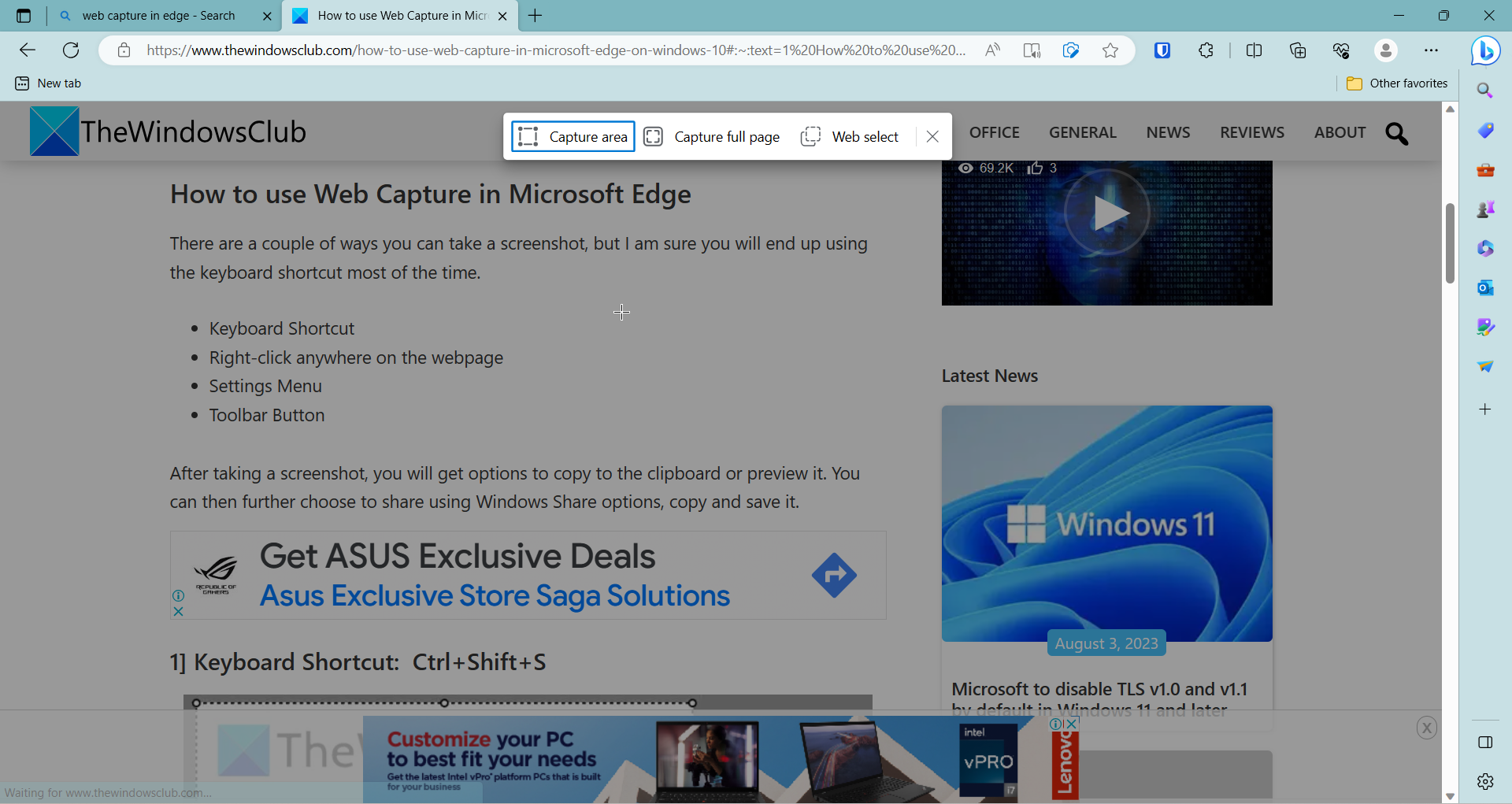 Exploring Web Capture in Microsoft Edge: A Comprehensive Guide 4 Web Capture Edge 3 Main Features
