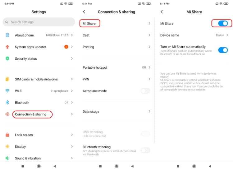 How to Share Wifi on Xiaomi Phones 3 How To Use Mi Share In Miui 11