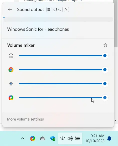 Simple Way to listen Sound through Multiple Audio Outputs in Windows 11 3 Audio Volume Mixer Windows 11