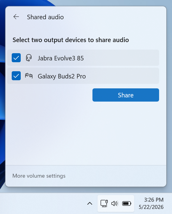 multiple audio output devices windows 11