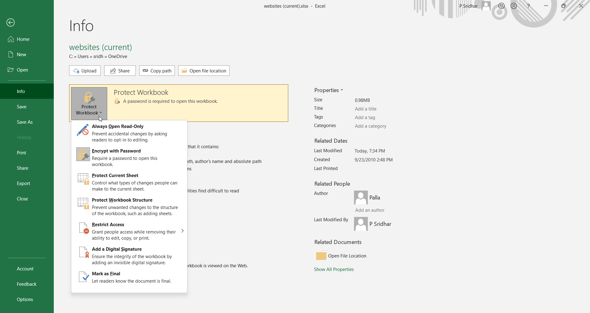 Fix Sharing Error in Excel with Unknown Guests 3 Protect Excel Sheet Sharing Permissions