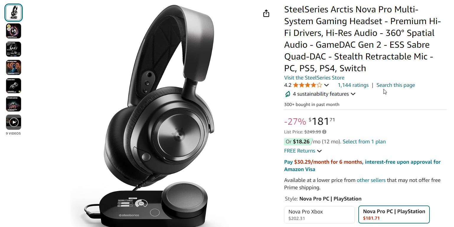 Guide to Best Gaming Headsets for Windows 11 and Windows 10 in 2024 1 Steelseries Arctis Nova Pro Gaming Headset