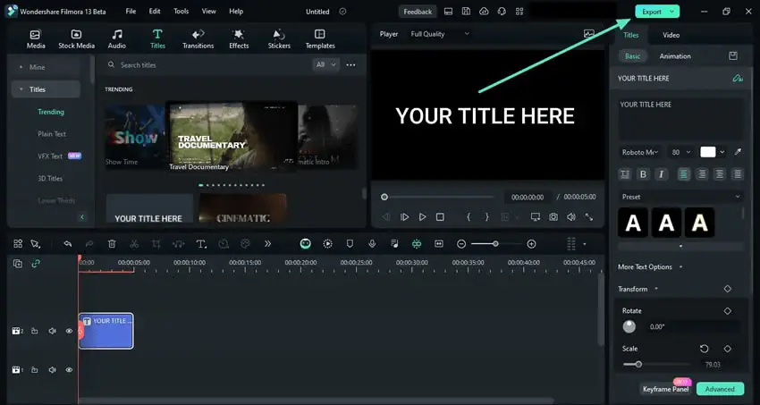 7 Best Tricks to Export Videos Faster in Filmora Now 1 Export Settings In Filmora Pc 1