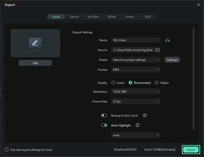7 Best Tricks to Export Videos Faster in Filmora Now 3 Filmora How To Export Video Resolutions