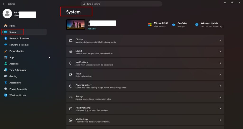 windows 11 systems app 25h2