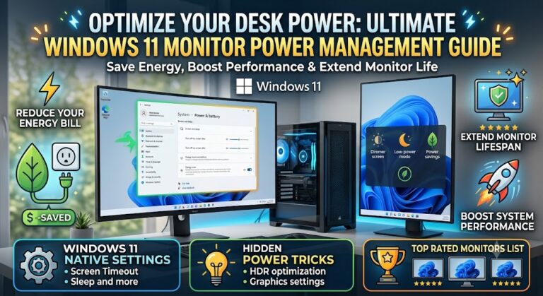 Top 5 External Monitors with Built-In Power Management for Windows 11