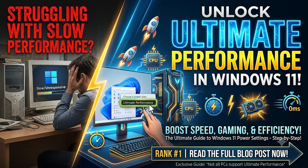 ultimate performance mode windows 11 power settings
