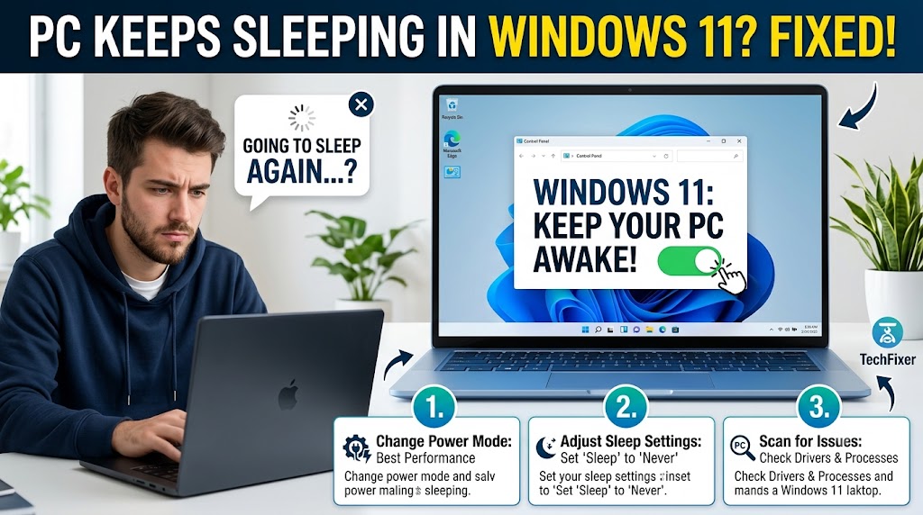 windows 11 pc keeps going to sleep - what to do about it