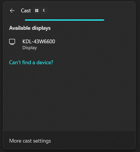 cast your tv to laptop