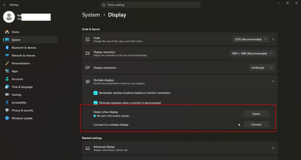 change hdmi output resolution windows 11