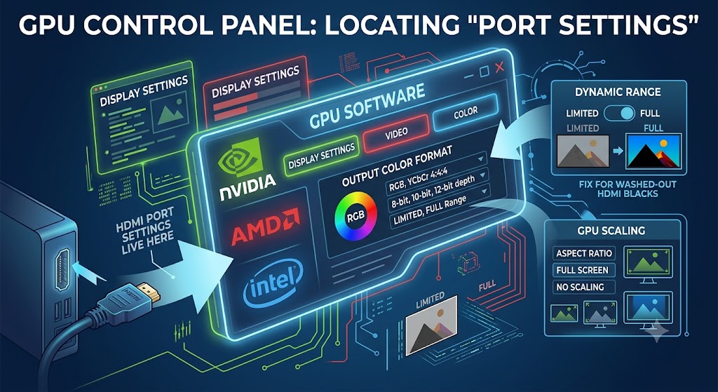 HDMI Port Settings gpu control panel