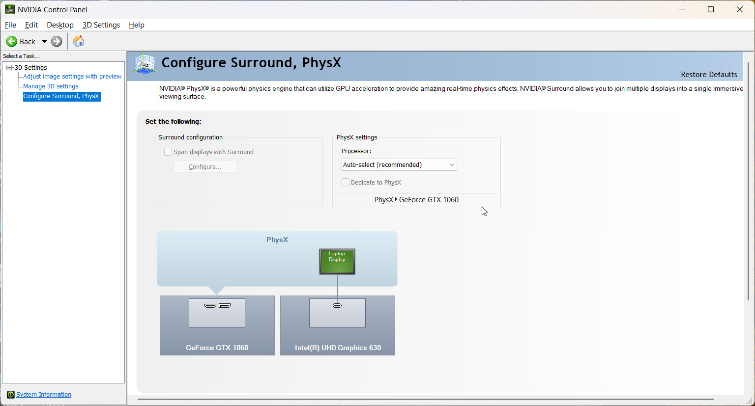 nvidia control panel windows 11