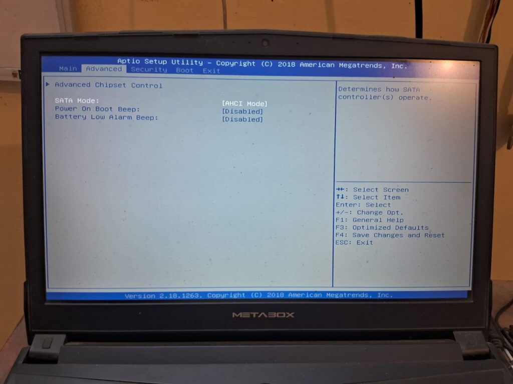 sata mode boot error fix