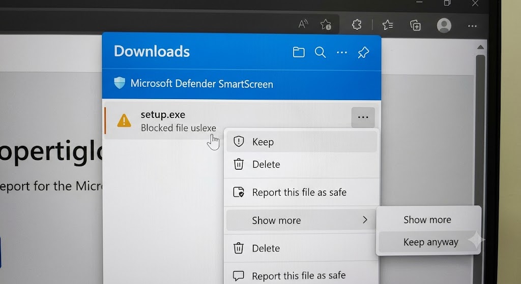 access hidden options keep the file edge