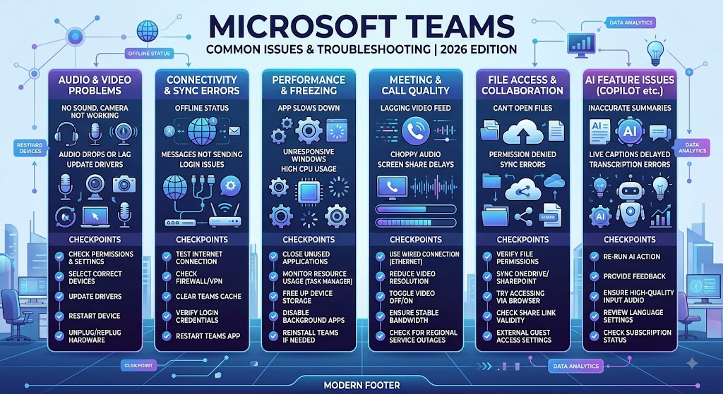 microsoft teams issues today in general