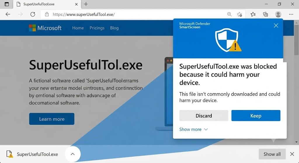smartscreen warning edge