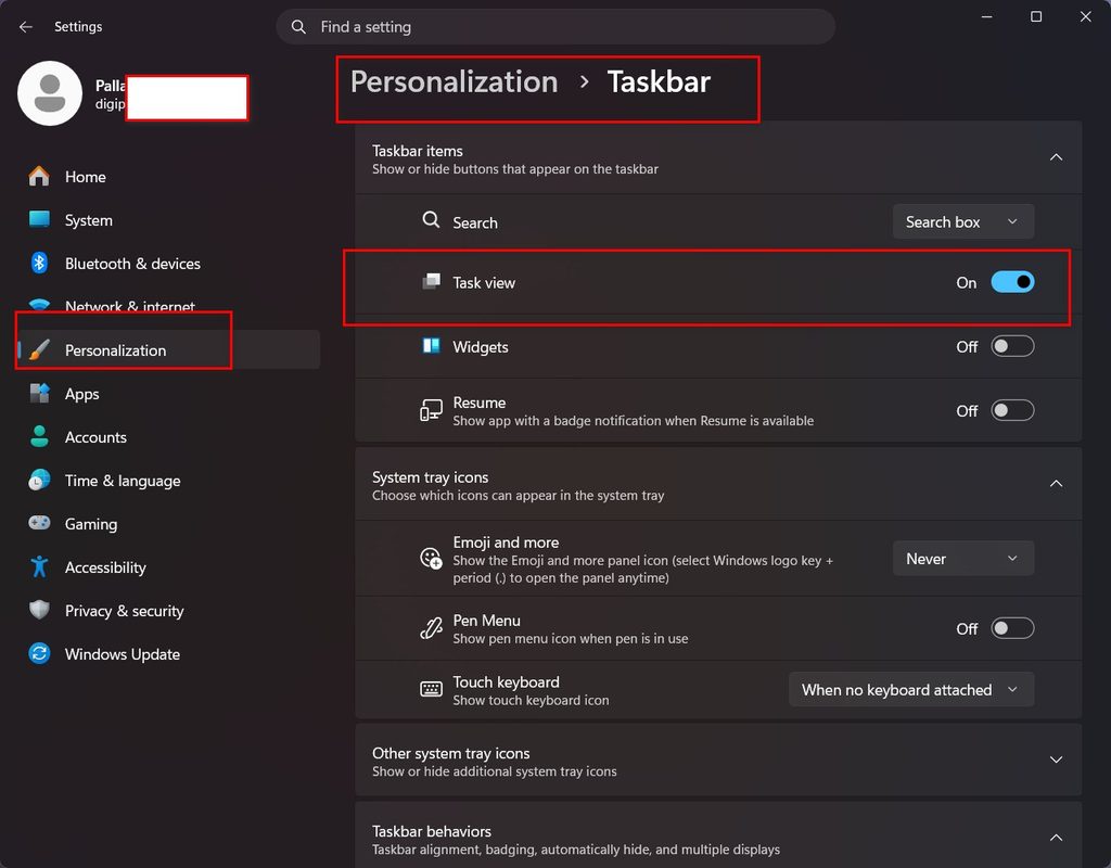 task view multiple desktops