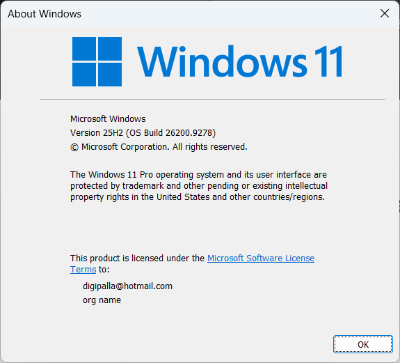 win 11 version number