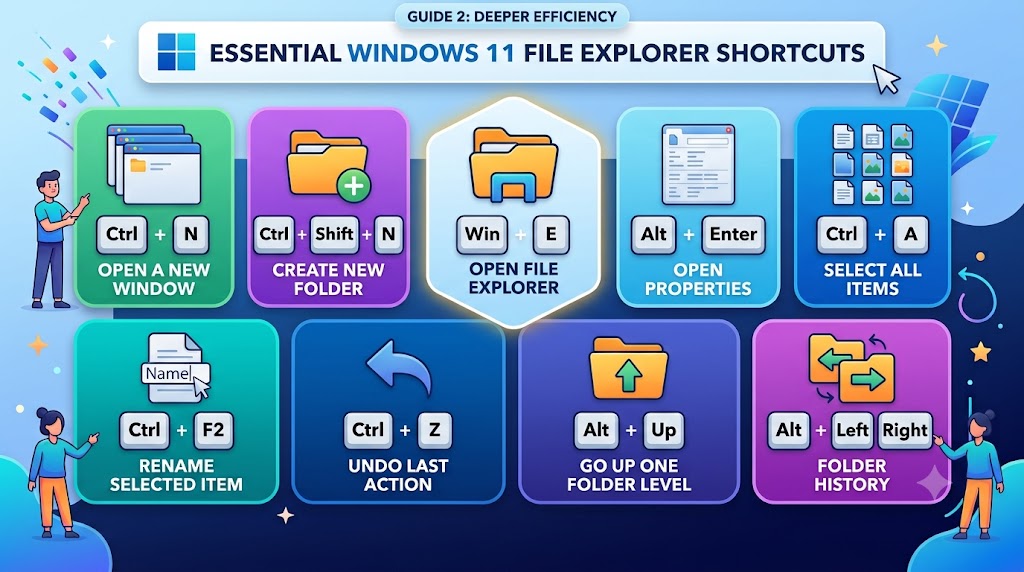 windows 11 keyboard shortcuts for file explorer